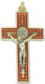 St. Benedict Straight Edge Baroque Inspired Crucifix - 3-1/8