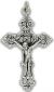  Fleur-de-Lis Loreto crucifix 2-1/8 in  (Minimum quantity purchase is 1)