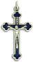  Orthodox / Byzantine Crucifix - Blue 1.6 in.   (Minimum quantity purchase is 1)