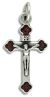  Orthodox Rosary Crucifix - Red Enamel - 1