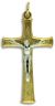    Two Tone Crucifix - Die Cast - 1 3/4
