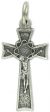  Small Crown of Thorns Crucifix - Silver Oxidized - 1