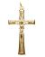 Gold plated Cross Textured Crucifix - 1 5/8