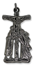  Large Stations of the Cross Pieta Crucifix, Gun Metal - 2 1/2