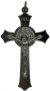  St. Benedict Flared Edge Crucifix - Gun Metal - 2