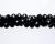   Glass Crystal Rondelle Beads 6 x 8 mm - Jet Black - 16 inch strand