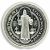   St Benedict Metal Bead - 9/16