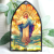 Risen Christ Stained Glass Tabletop Decor - 3.25