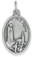 Our Lady of Fatima Medal/Sacred Heart- Silver Oxidized Die Cast - 1