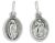   Divine Mercy / Our Lady of Guadalupe Medal- Oxidized 1/2 inch  (Minimum quantity purchase is 5)
