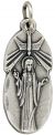    Sacred Heart of Jesus / Virgin of Mt Carmel Medal - 1 1/16
