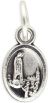   Our Lady of Fatima / Sacred Heart of Jesus Medal - Oxidized 1/2 inch *  (Minimum quantity purchase is 3)