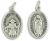  Our Lady of Guadalupe / Divine Nino of Atocha - Silver Oxidized Die-Cast Medal - 1