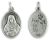  Immaculate Heart of Mary Medal - Silver Oxidized Die-Cast - 1