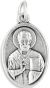  St. Nicholas / Pray for Us Medal - Silver Oxidized Die-Cast - 1