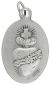 Sorrowful Mother / Sacred Heart with Crown of Thorns - Italian Silver OX 1 inch  (Minimum quantity purchase is 3)