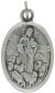 Good Shepherd / Pray For Us Medal  - Italian Silver Oxidized - 1