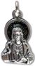  Sacred Heart of Jesus Medal with Blue Inlay - 3/4 inch (Minimum quantity purchase is 1)