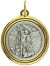  Two-Toned St Michael / Guardian Angel Medal  - 3/4 Inch  (Minimum quantity purchase is 1)