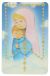  Childrens Pray the Rosary Prayer Holy Card - PVC with raised beads - Mary and Baby Jesus  (Minimum quantity purchase is 2)
