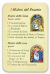  Rosary Mysteries Prayer Laminated Prayer Card - Italian   (Minimum quantity purchase is 2)