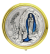 Our Lady of Lourdes Pyx/Rosary Box Two Tone / Blue - 2 1/4