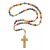 Corded Wood Multi-Color Rosary - 14