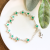  Green Crystal Holy Spirit Confirmation Rosary Bracelet  @ (Minimum quantity purchase is 1)
