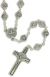  St Benedict Image Metal Bead Protection Rosary  