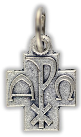 Jesus Alpha and Omega Small Cross - 5/8" (Minimum quantity purchase is 3)