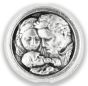  St Joseph / Holy Family Metal Image Beads - pkg of 12   (Minimum quantity purchase is 1)