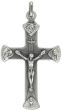 4-Way Trinity Crucifix – 2" Silver Oxidized, Made in Italy * (Minimum quantity purchase is 1)
