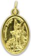 St Michael - Guardian Angel Medal - Gold Tone    (Minimum quantity purchase is 3)