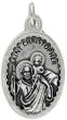   St Christopher / Pray for Us Medal - 1 1/8"   (Minimum quantity purchase is 2)