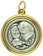 Two-Toned Holy Spirit / Holy Family Medal  - 3/4 Inch  (Minimum quantity purchase is 1)