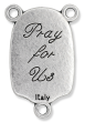 St. Christopher Rosary Centerpiece - Silver Ox, 1"   (Minimum quantity purchase is 2)