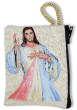 Divine Mercy Rosary Pouch - 2.5 x 3"    (Minimum quantity purchase is 1)