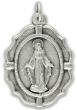  Large Miraculous Medal with Decorative Border - 1 1/4"   (Minimum quantity purchase is 2)