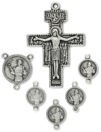 Prayer of St Francis of Assisi Devotional Medal Set  