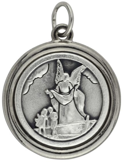 Buy St Michael/Guardian Angel Round Medal, 3/4in | Gifts Catholic
