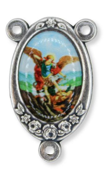   St. Michael Color Image Center Piece -1 inch   ( Minimum quantity purchase is 1)