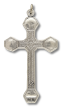 Holy Spirit Crucifix with the Four Major Papal Basilicas – 2" Silver Oxidized, Made in Italy * (Minimum quantity purchase is 2)