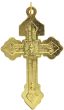 Pardon Crucifix I - 2 1/8" Gold Plated, Made in Italy   (Minimum quantity purchase is 1)