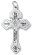 Pardon Crucifix II - 1 5/8" Silver Oxidized, Made in Italy *   (Minimum quantity purchase is 1)