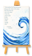 Mother Teresa “Drop in the Ocean” Quote Canvas & Easel – Catholic Art 8.75" x 4.75" - Closeout Sale  *  (Minimum quantity purchase is 1)