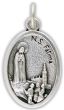 Our Lady of Fatima Medal - Die-Cast Italian Silver Plated  (Minimum quantity purchase is 1)