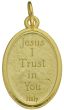 Divine Mercy  Medal - Gold Tone   (Minimum quantity purchase is 1)