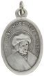 St Thomas More Medal (Pray for Us) - 1" Silver Oxidized, Made in Italy (Minimum quantity purchase is 2)