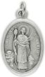 St Raymond Nonnatus Medal / PRAY FOR US - Italian Silver OX 1 inch    (Minimum quantity purchase is 2)