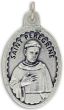 St Peregrine (Cancer) / Pray for Us Oval Medal - 1-1/8", Silver Ox   (Minimum quantity purchase is 3)